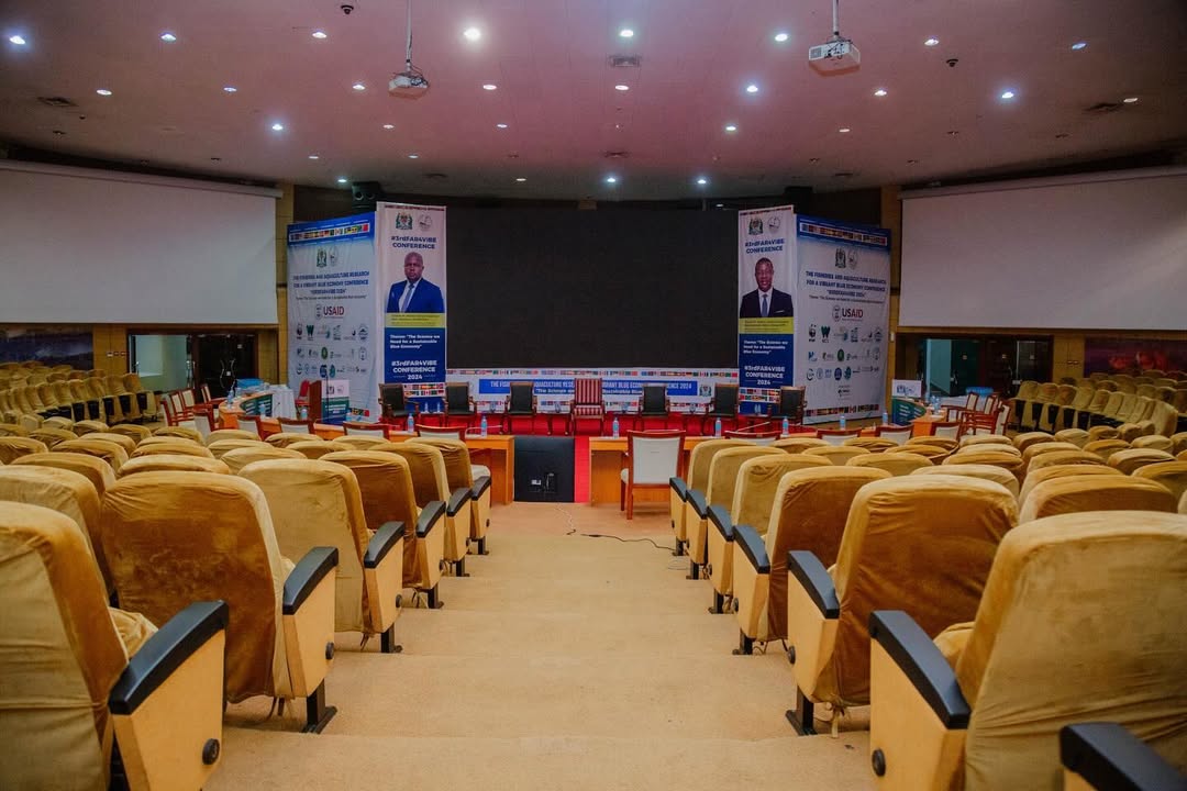 A conference in session